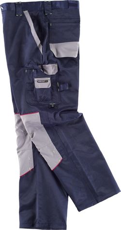 Linie 9 Hose kombiniert mit Knieschützern, Stoff Beaver Nylon Navy Grey