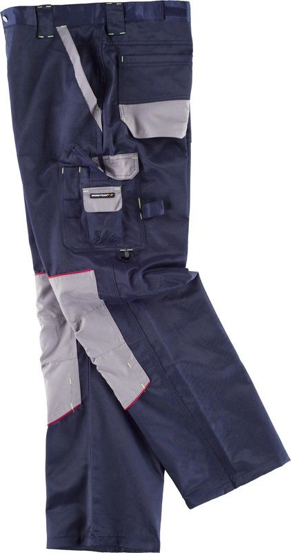 Linie 9 Hose kombiniert mit Knieschützern, Stoff Beaver Nylon Navy Grey