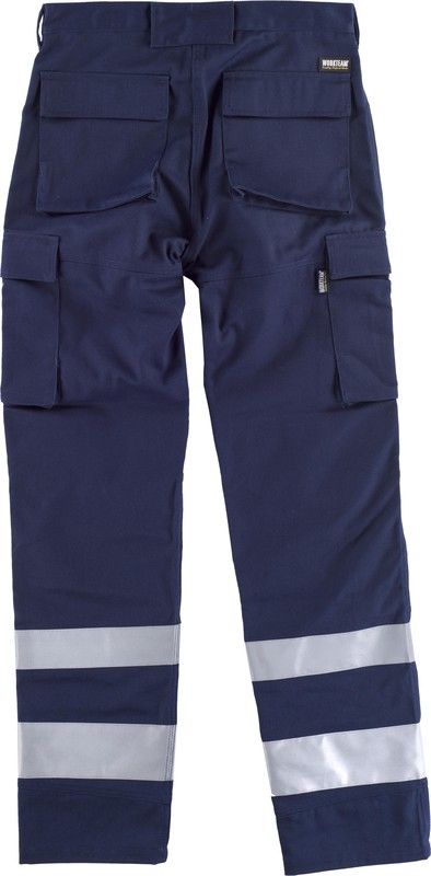 Multi-Pocket-Hose mit reflektierenden Bändern in verschiedenen Größen Navy