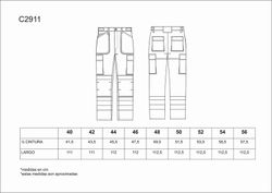 Pantalón multibolsillos con cintas reflectantes Negro