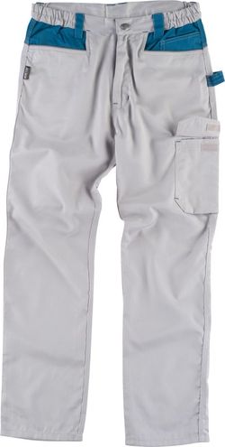 Pantalón multibolsillos con refuerzo Gris Claro / Azafata