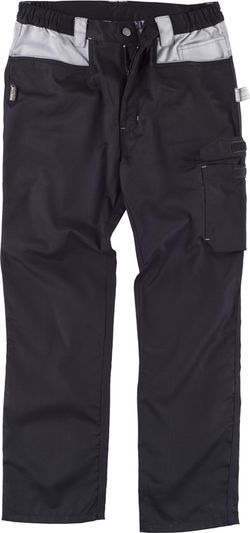 Pantalón multibolsillos con refuerzo Negro / Gris Claro