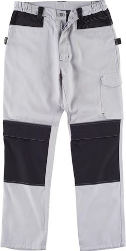 Pantalón multibolsillos, con refuerzo en culera Gris Claro / Negro