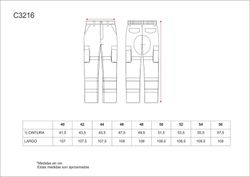 Pantalón multibolsillos de alta visibilidad Negro Naranja / Amarillo