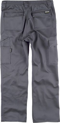 Pantalón multibolsos con tejido polar en interior Gris