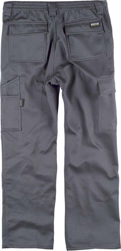 Pantalón multibolsos con tejido polar en interior Gris