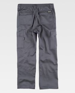 Pantalón multibolsos con tejido polar en interior Gris