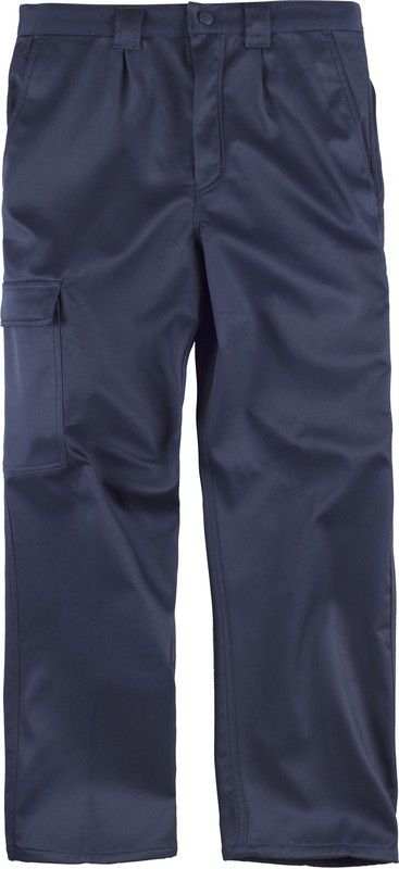 Pantaloni multitasche con tessuto in pile all'interno della Marina