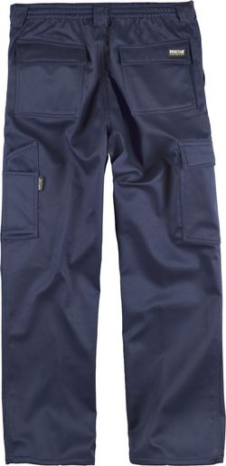Pantalón multibolsos con tejido polar en interior Marino