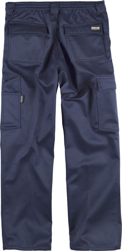Pantalón multibolsos con tejido polar en interior Marino