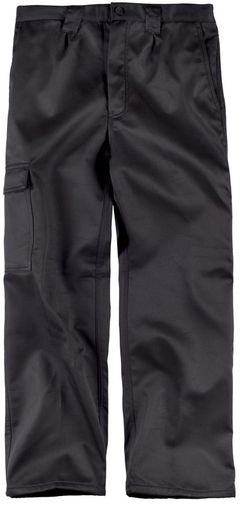 Pantalón multibolsos con tejido polar en interior Negro