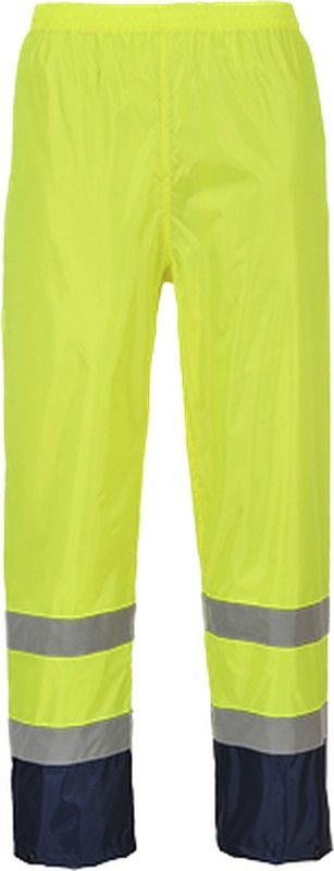Klassische Kontrast Warnschutz-Regenhose