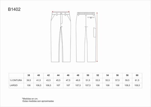 Pantalón recto con dos bolsos de abertura inclinada en los costados. Azulina