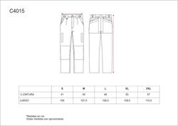 Ripstop-Hose mit mehreren Taschen, Knieverstärkung Schwarz