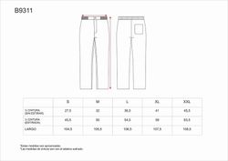 Damenhose mit elastischer Taille, Reißverschluss, ohne Taschen, 100% Cotton White