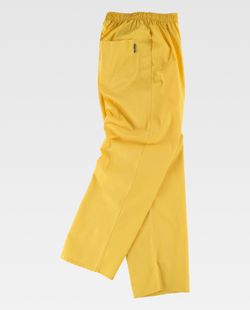 Damenhose mit elastischer Taille, Reißverschluss, keine Taschen Gelb