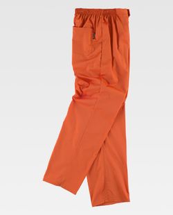 Damenhose mit elastischer Taille, Reißverschluss, keine Taschen Orange