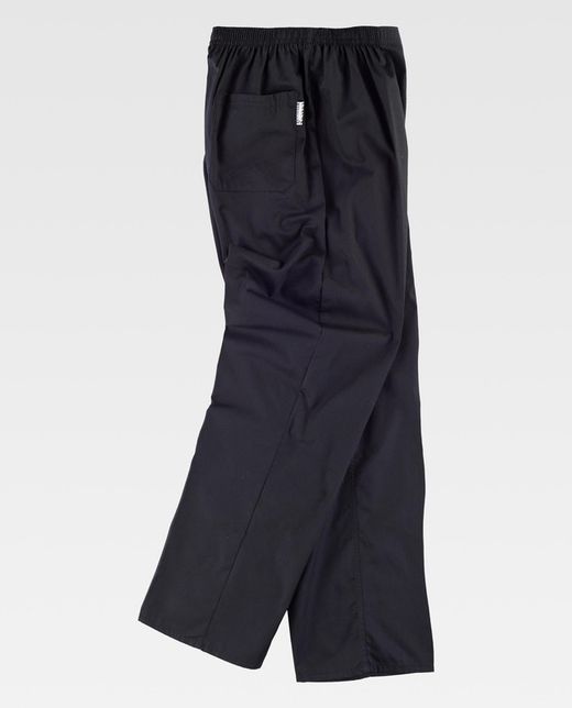 Damenhose mit elastischer Taille, Reißverschluss, keine Taschen Schwarz