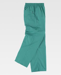 Damenhose mit elastischer Taille, Reißverschluss, keine Taschen Grün