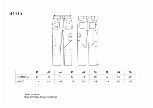 Hose ohne Gummizug, kontrastierende Knieschützer, Taschen und Beine, Werkzeugtaschen Hellgrau Dunkelgrau
