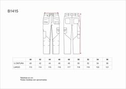 Pantalón sin elástico Marino Azulina