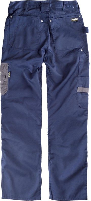 Hose ohne Gummizug, kontrastierende Knieschützer und Taschen, Werkzeugtaschen Navy Grey
