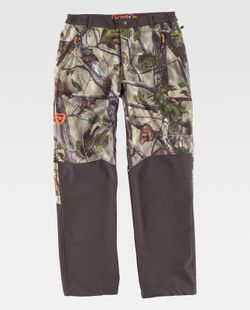 Softshell Hose Kombinierte Camouflage Forest Green Brown