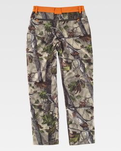 Softshell Hose Kombinierte Tarnung Forest Green Orange AV