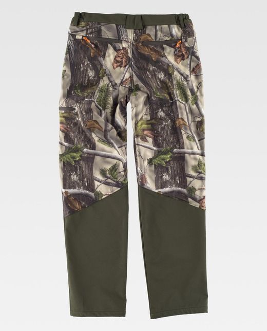 Softshell Hose Kombinierte Camouflage Forest Green Green Hunting