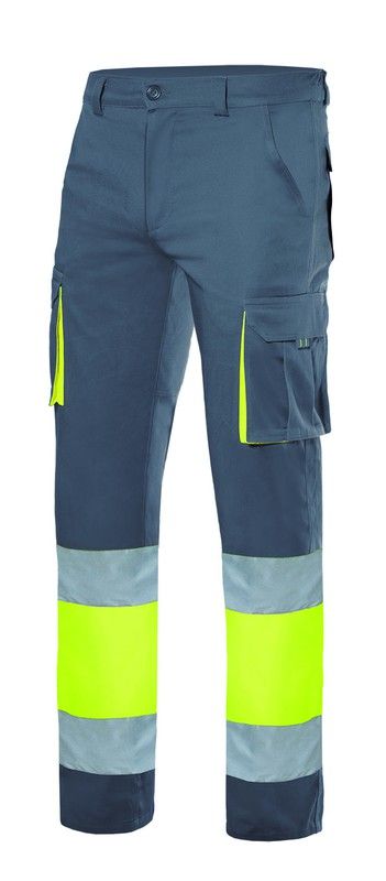 Calças Stretch Bicolor Av Velilla 303002S