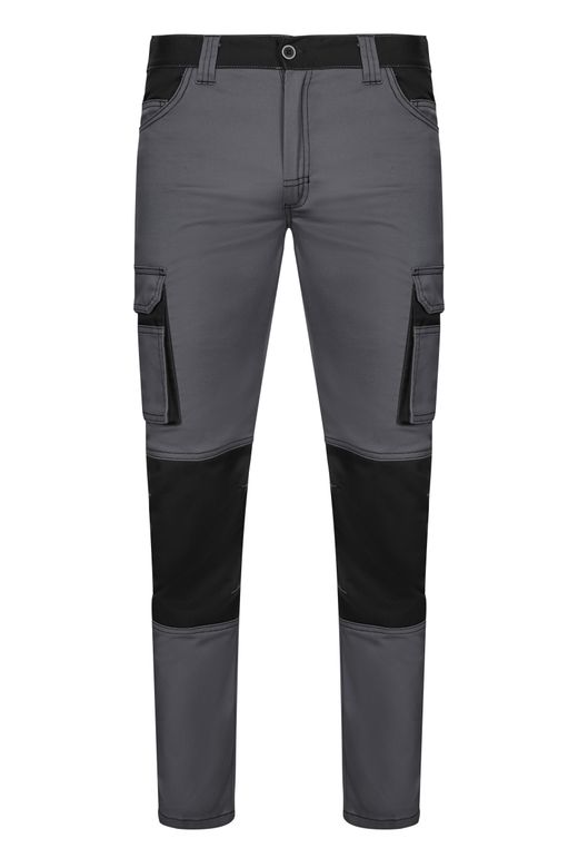 Pantalón stretch bicolor