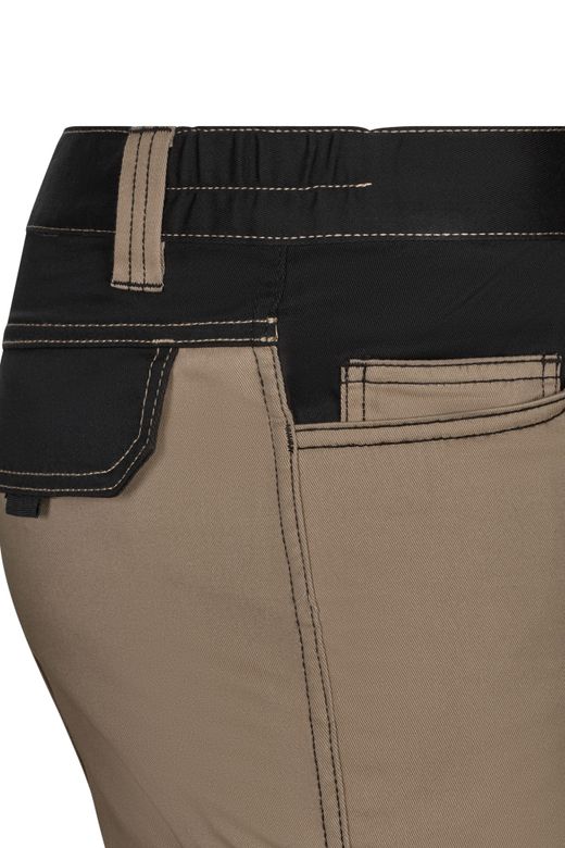 Pantalón stretch bicolor