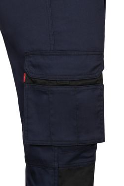 Pantalón stretch bicolor