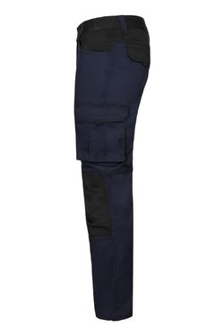 Pantalón stretch bicolor