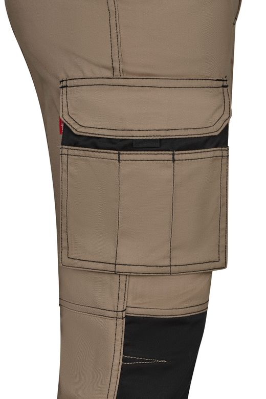 Pantalón stretch bicolor