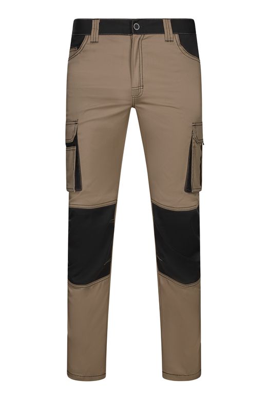 Pantalón stretch bicolor