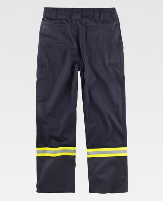 Pantaloni, tessuto modacrilico, cotone e antistatico EN11612, EN11611, EN1149, EN61482 Navy