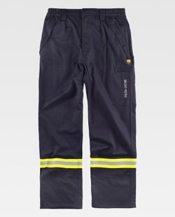 Pantaloni, tessuto modacrilico, cotone e antistatico EN11612, EN11611, EN1149, EN61482 Navy