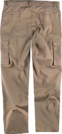 Chinohose, Mehrfachtaschen, elastischer Stoff Beige