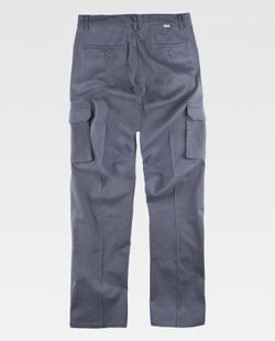 Chinohose, Mehrfachtasche, Stretchstoff Grau