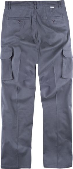 Chinohose, Mehrfachtasche, Stretchstoff Grau