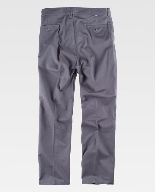 Pantalón tipo chino, tejido elástico Gris