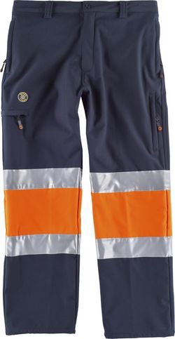 Pantalón Workshell combinado AV Marino Naranja A.V.