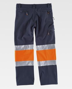 Pantalón Workshell combinado AV Marino Naranja A.V.