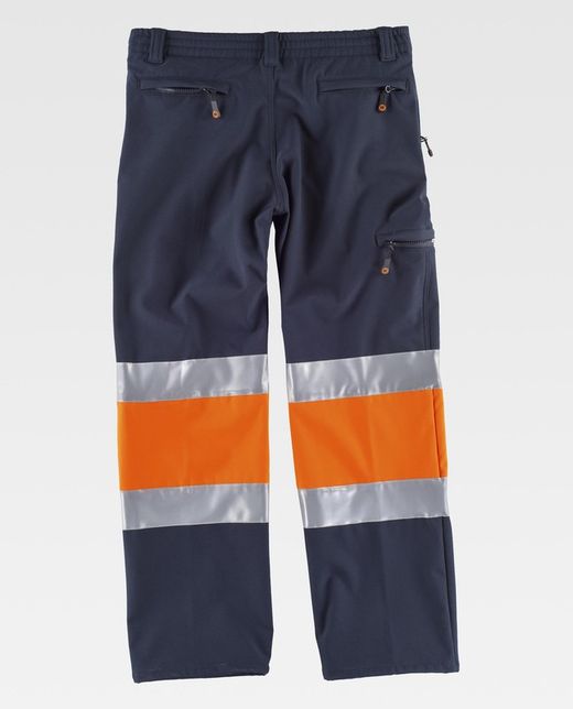 Pantalón Workshell combinado AV Marino Naranja A.V.