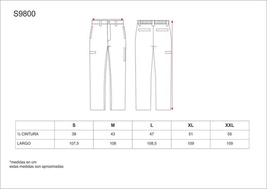 Pantaloni tinta unita da lavoro neri