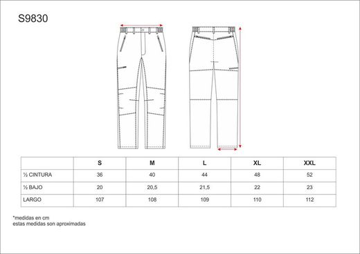Pantaloni tinta unita da lavoro neri