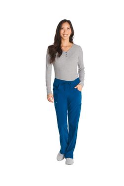 Damenhose mit mittlerem Bund und Kordelzug