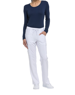 Damenhose mit mittlerem Bund und Kordelzug