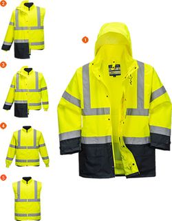 Warnschutz Executive 5-in-1 Jacke